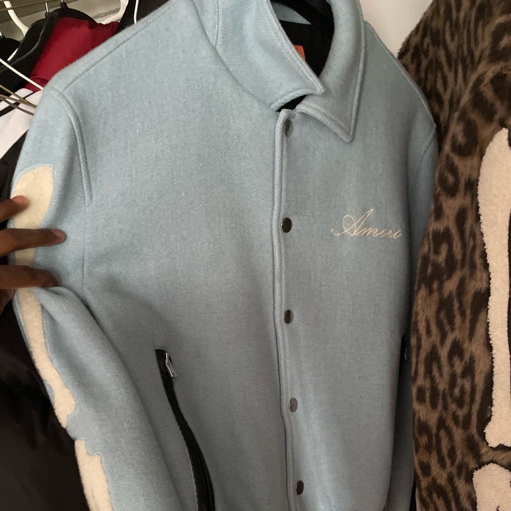 Amiri bones varsity jacket size 48